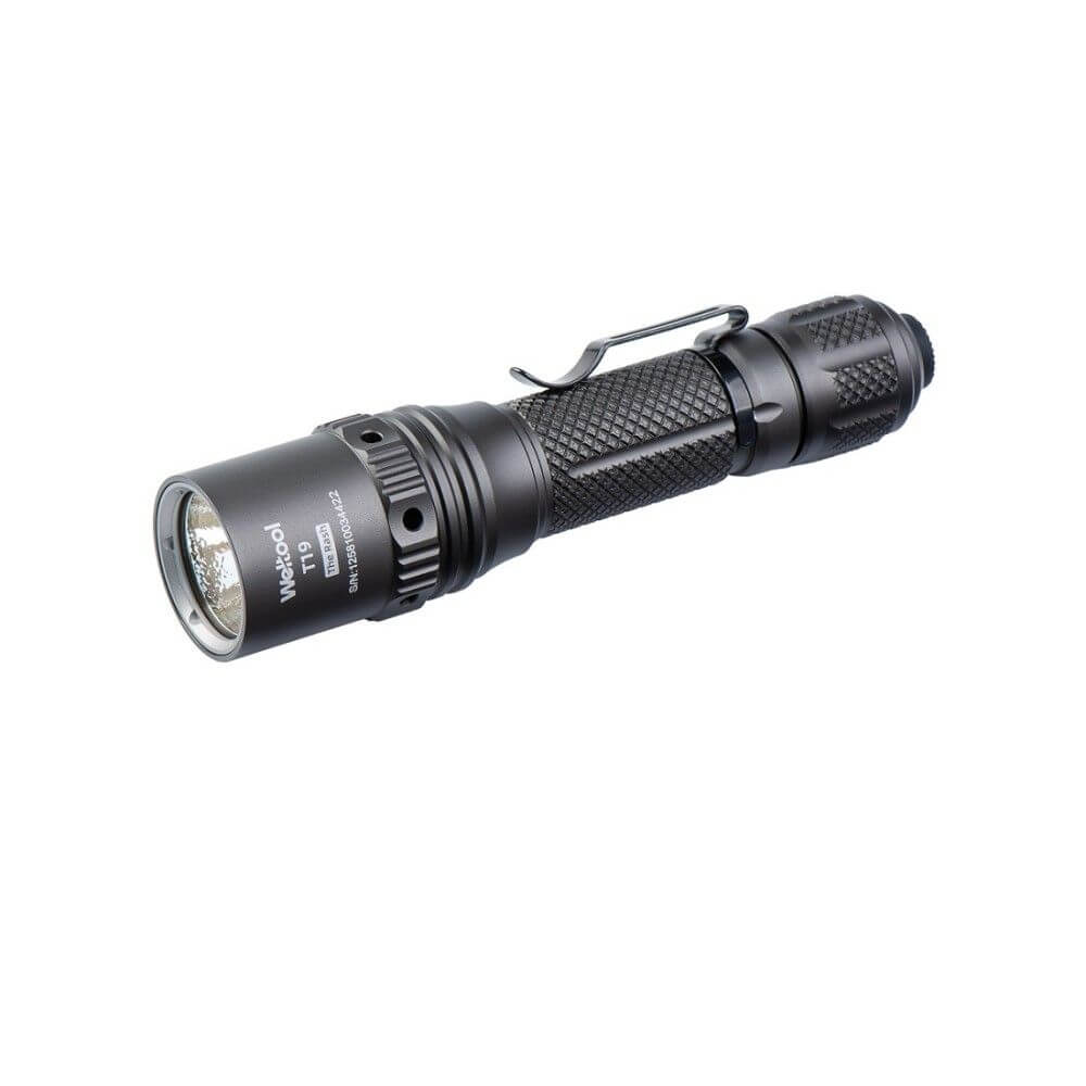 Weltool T19 Tactical Flashlight – 2050 Lumens, High CRI 5000K LED, 18650 Battery