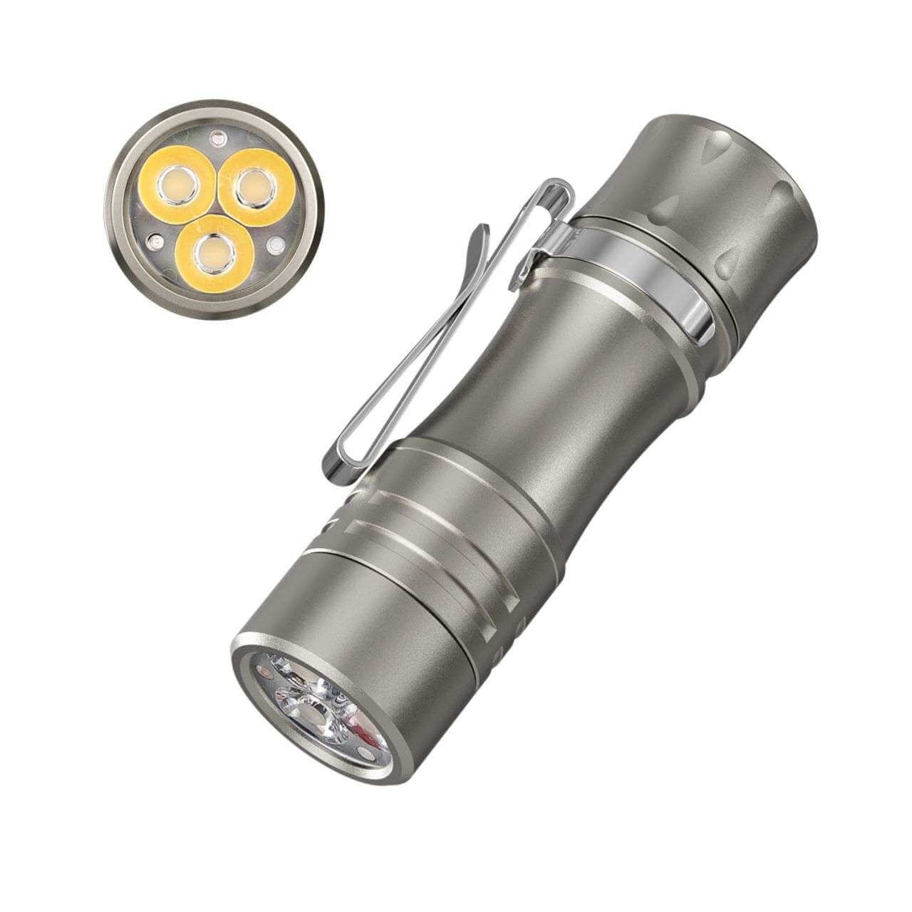 Wurkkos Titanium TS10 V2.0 1400 Lumens EDC Flashlight Anduril 2.0