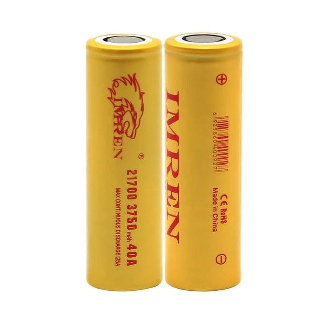 IMREN 21700 3750mAh 40A Rechargeable Lithium Battery