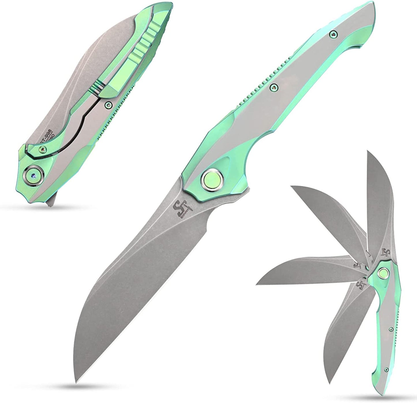 Sitivien ST998 Folding Knife M390 Steel Blade EDC Outdoor Knifes