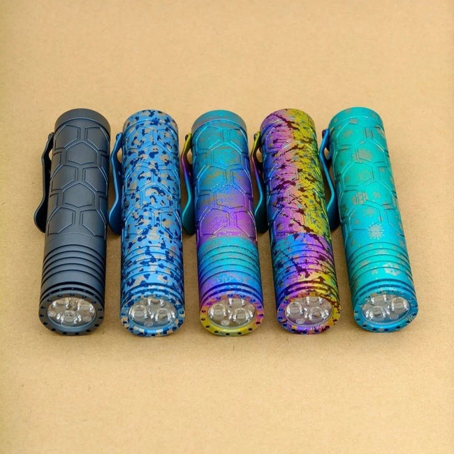 Reylight Dawn Hex- Ti anodized 18650 model