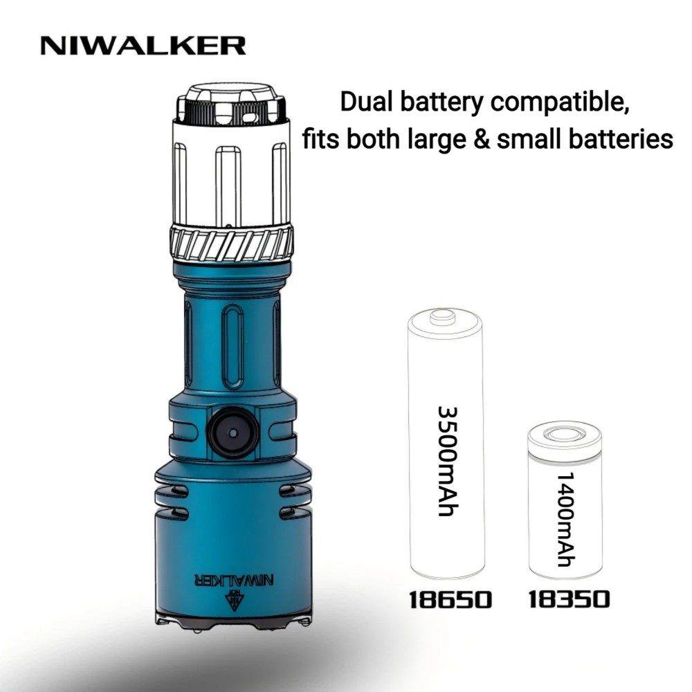 Niwalker N50S Long Range Compact EDC Flashlight – flashlightgo