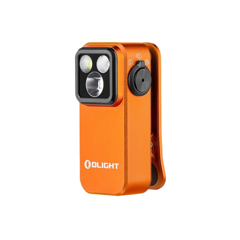 Olight Oclip Pro Clip on Flashlight with Floodlight Spotlight and Red Light