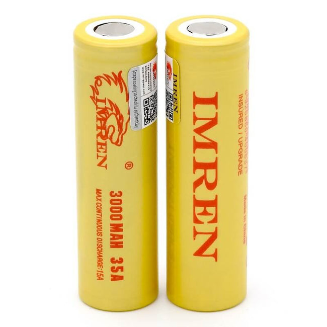 IMREN 18650 3000mAh 35A Rechargeable Lithium Battery