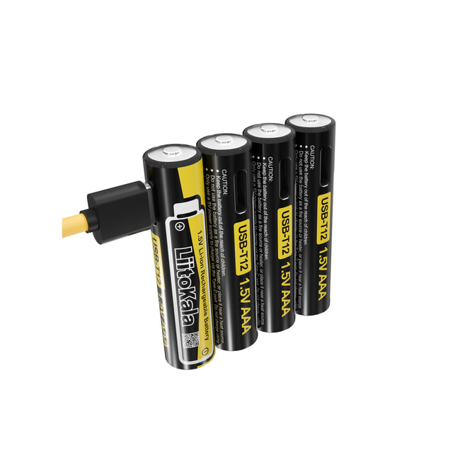 LiitoKala USB-T12 1.5V AAA Lithium Battery USB Rechargeable