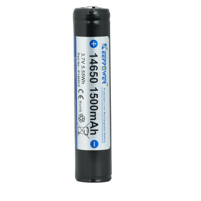 Keeppower P1465C2 1500mAh Protected Li-ion Rechargeable 14650 Battery