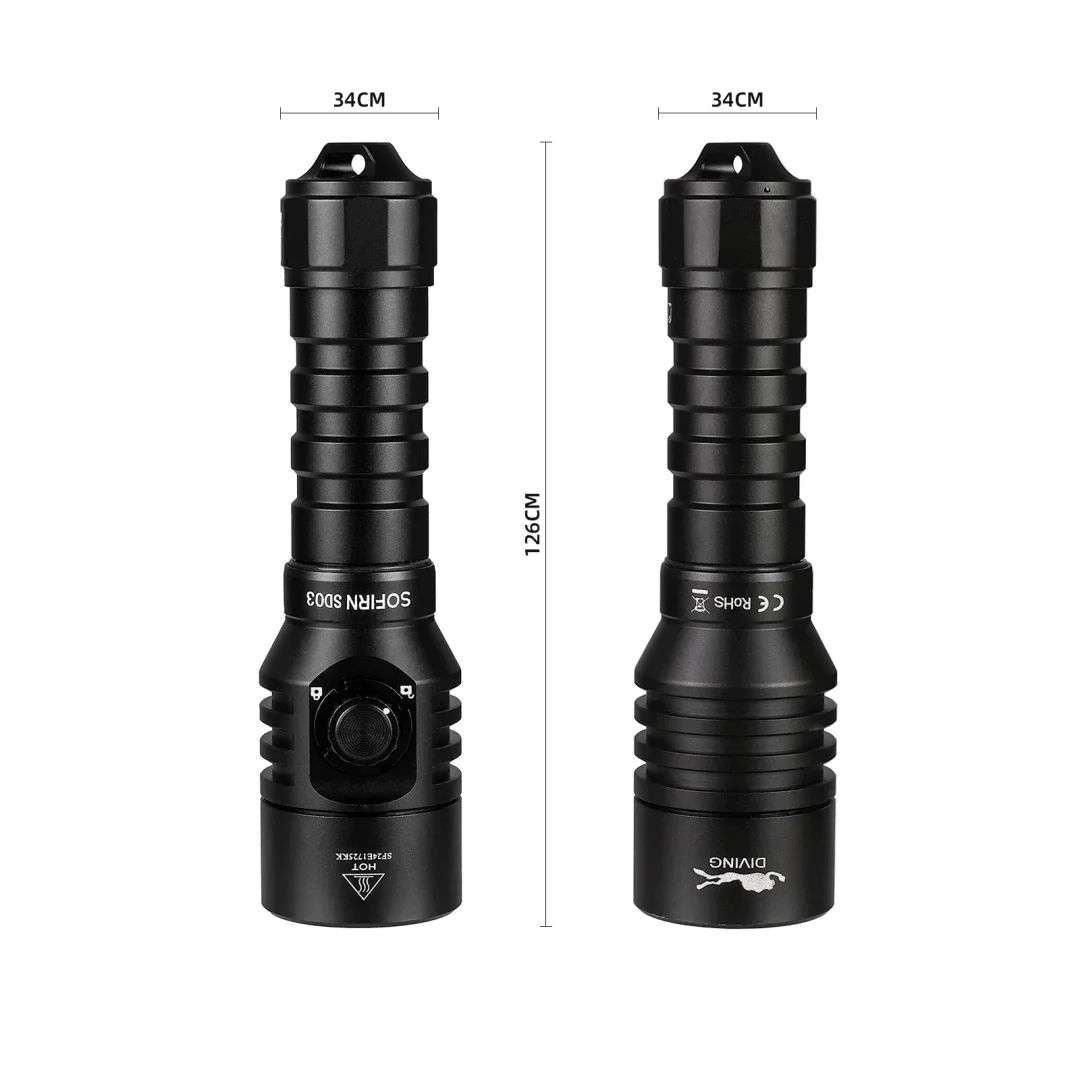 Sofirn SD03 1800lms Diving Flashlight – flashlightgo