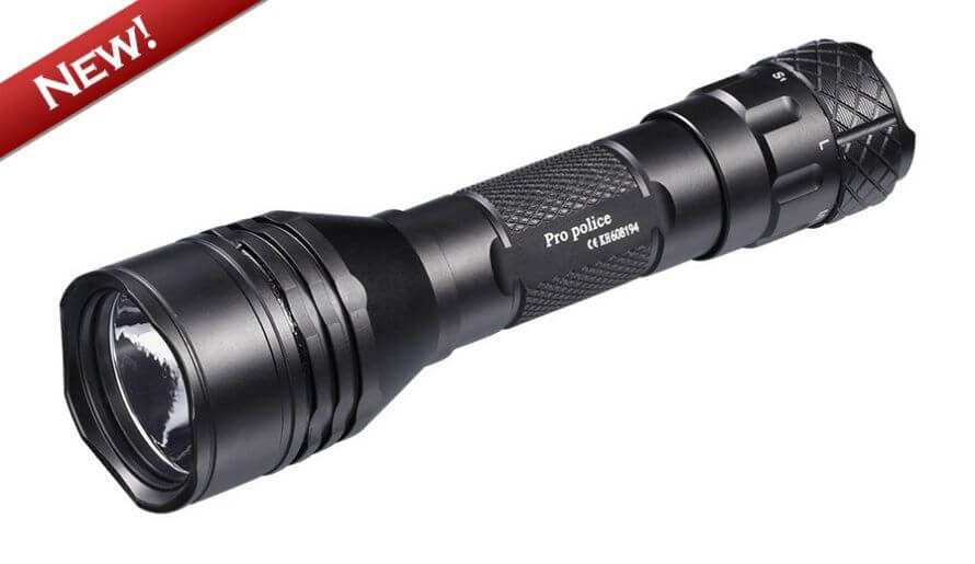 Wolf-Eyes Pro Police Ultra 1620 Lumens LED Flashlight