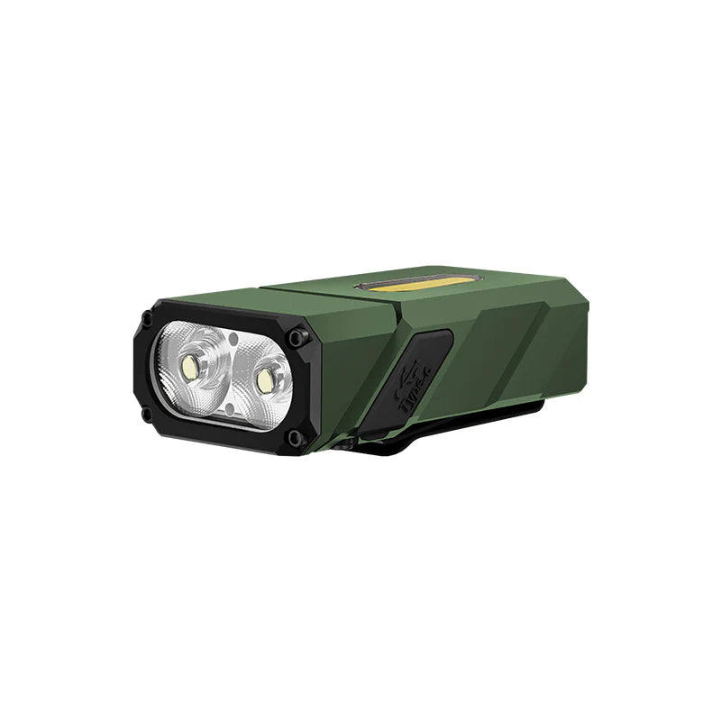 Klarus E8 Triple-Light All-Metal Swivel-Head EDC Flashlight