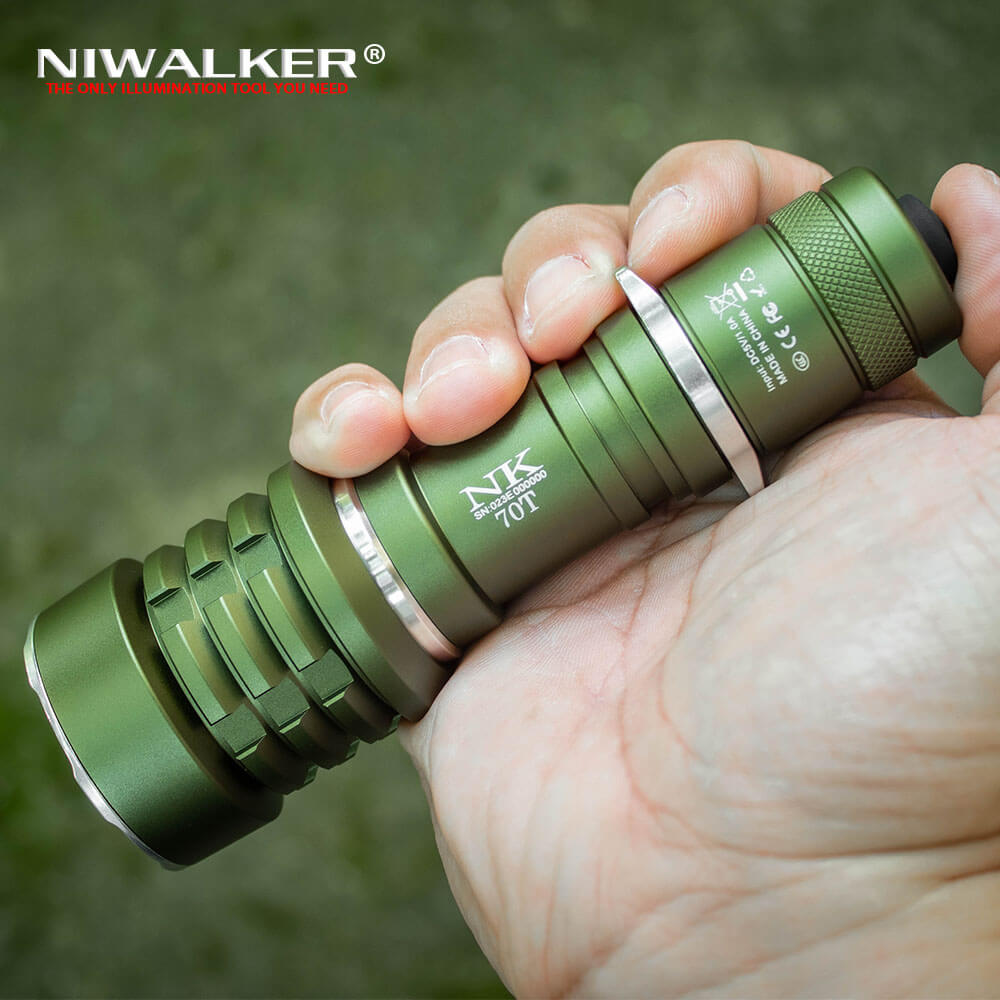 Niwalker N70T 3500 Lumens Tactical Flashlight – flashlightgo