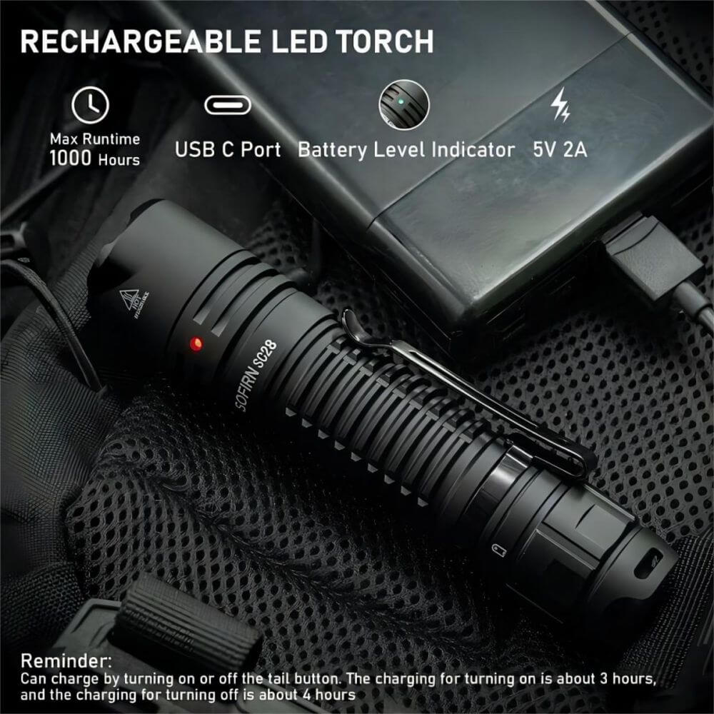 Sofirn SC28 2800 Lumens Tactical Flashlight