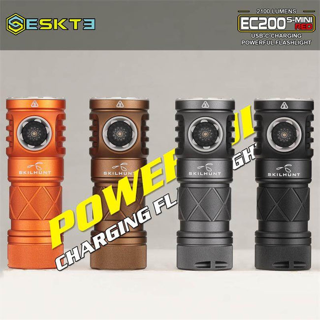 Skilhunt EC200S-Mini RED EDC Flashlight