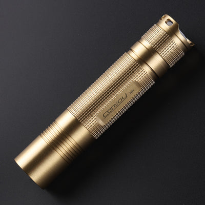 Convoy S2+ Brass 18650 flashlight - official product view 1