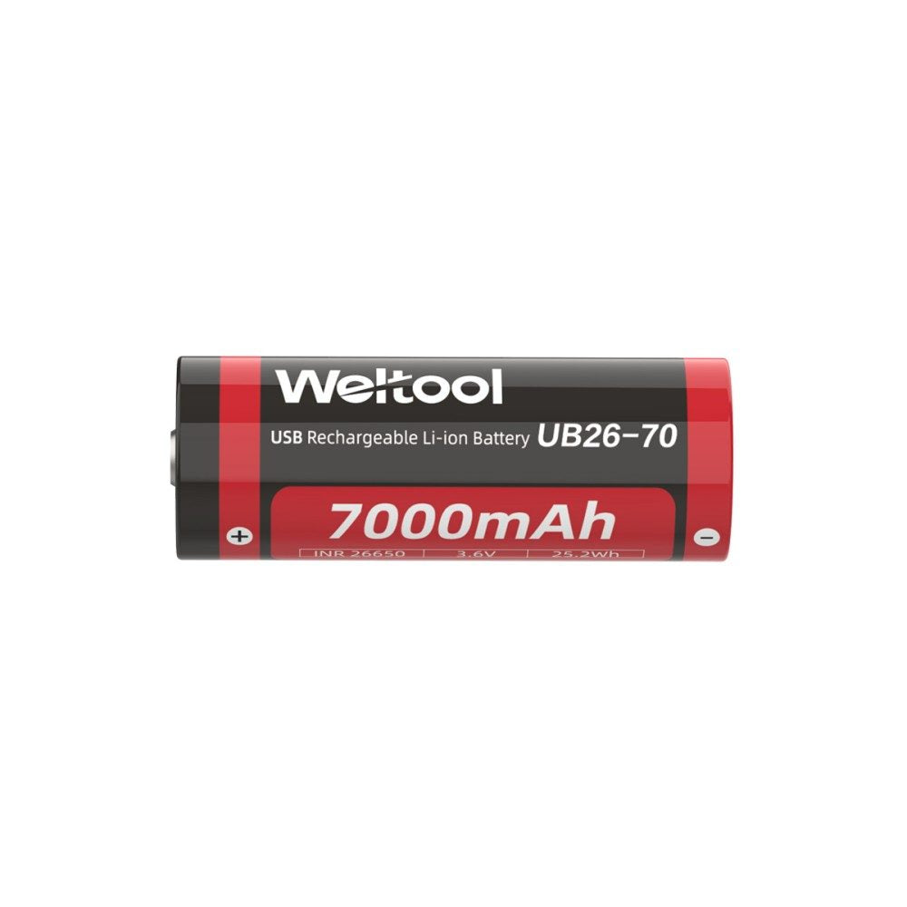 Weltool UB26-70 Type-C 26650 Rechargeable lithium-ion Battery