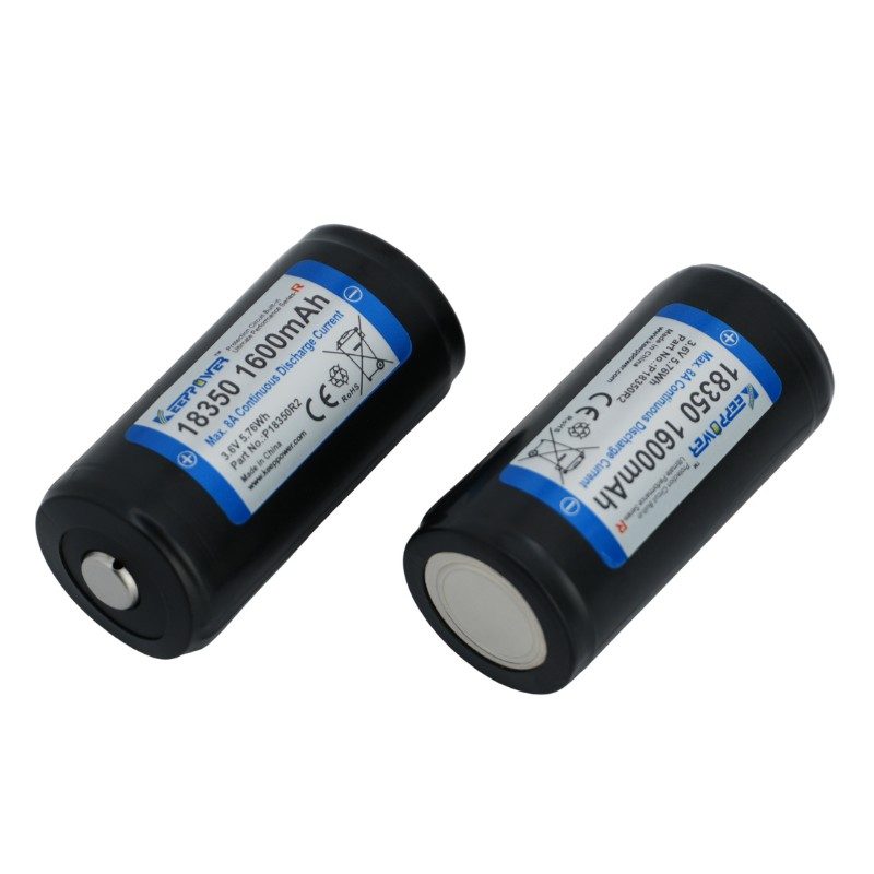 Keeppower P18350R2 1600mAh Protected Li-ion Rechargeable 18350 Battery