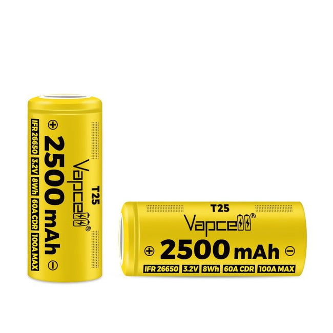 Vapcell T25 2500mAh 26650 Battery