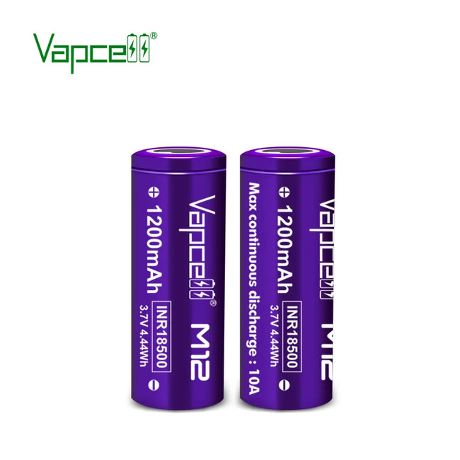 Vapcell 18500 M12 1200mah 10A Li Ion Battery