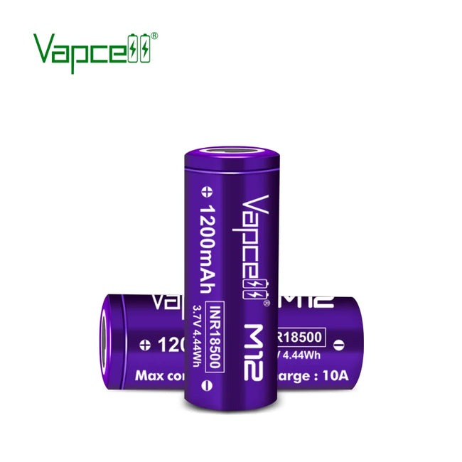 Vapcell 18500 M12 1200mah 10A Li Ion Battery