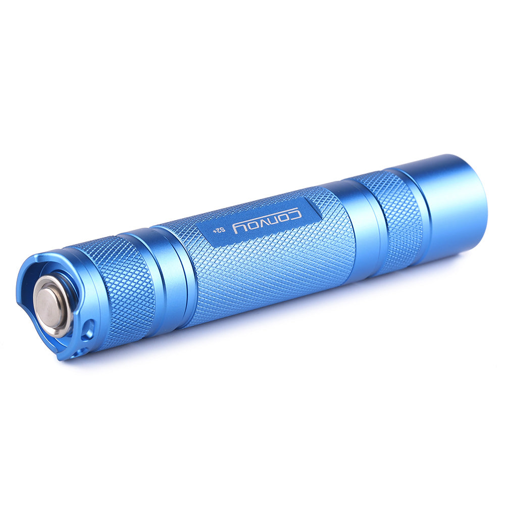 Convoy S2+ Blue 18650 Flashlight – LED & Driver Options