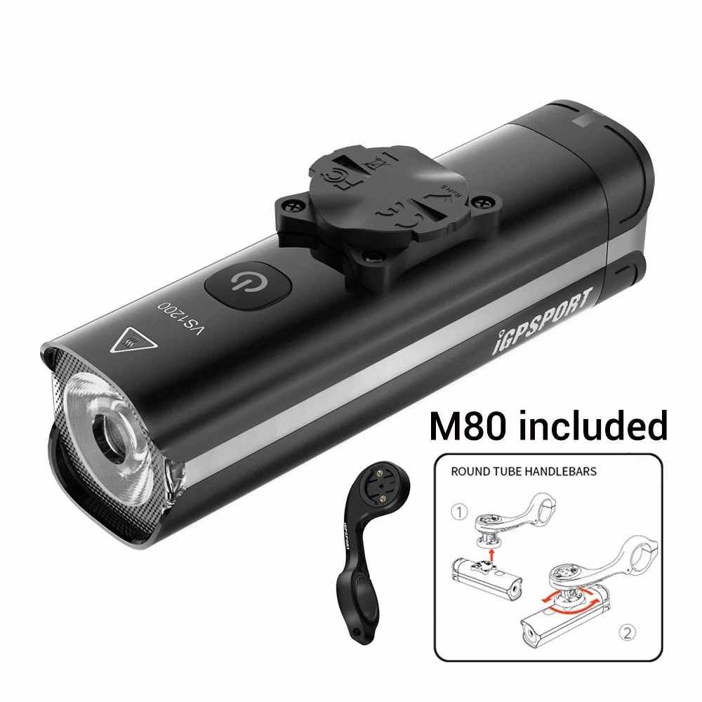iGPSPORT VS1200 Smartes Fahrrad-Frontlicht