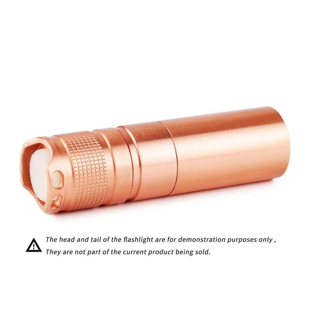 Rectangular Flashlight Convoy 18350 Short Tube for S2+ flashlight, rectangular thread ...