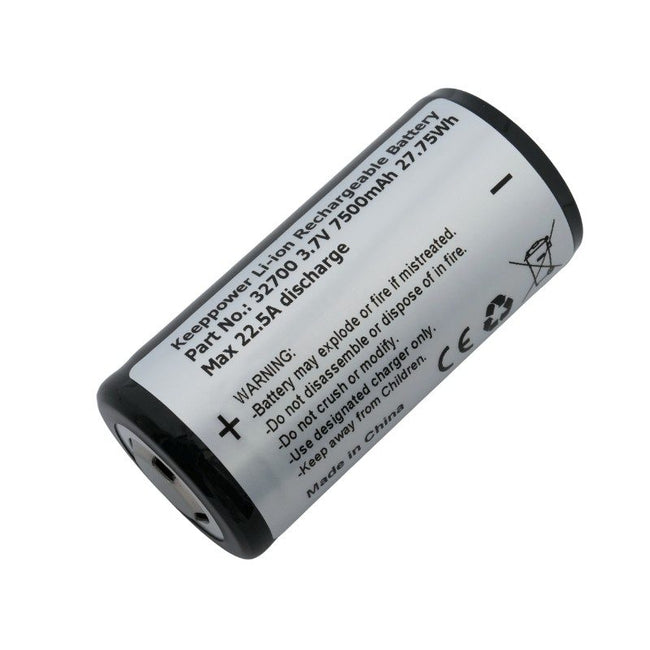 Keeppower 32700 7500mAh 27.75Wh Li-ion Rechargeable Battery