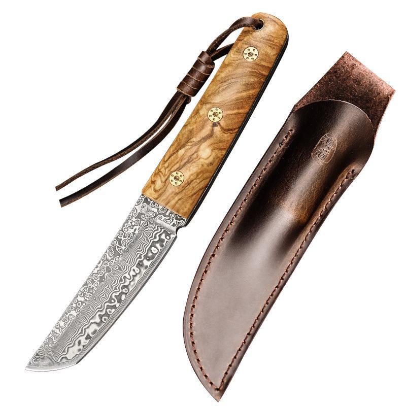 HX OUTDOORS Moon Shadow Damascus Collection Knives