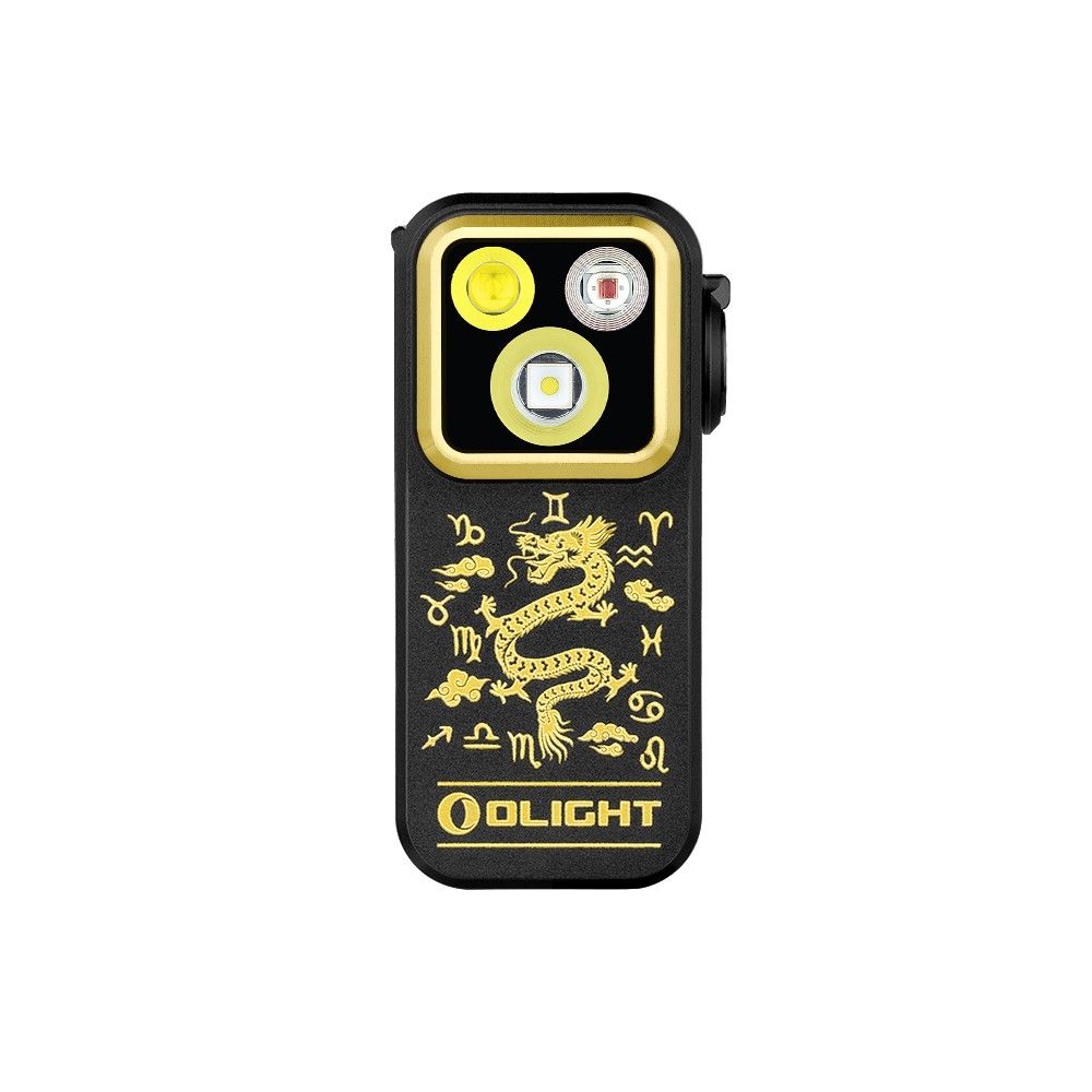 Olight Oclip Pro Clip on Flashlight with Floodlight Spotlight and Red Light