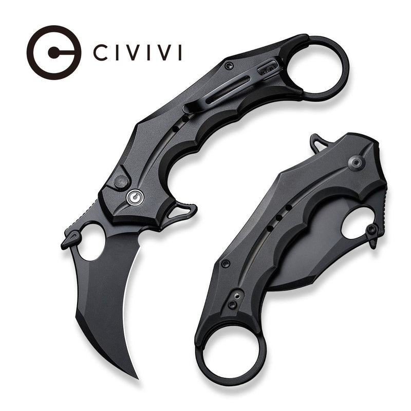 CIVIVI Incisor II Series Button Lock Aluminum Handle Folding Knife