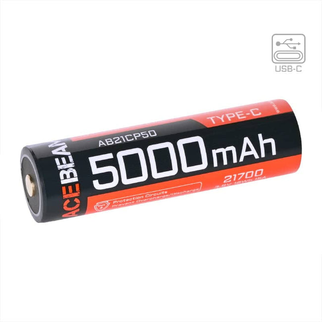 ACEBEAM ARC21700NP 5000mAh Akku USB-C Wiederaufladbarer Akku