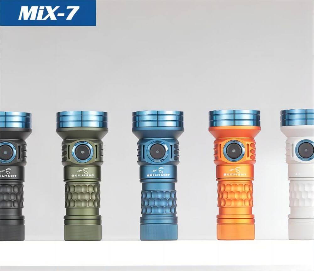 Eskte MiX-7 Multi-color 18350 Magnetic Charging EDC Flashlight