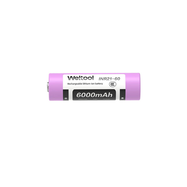 Weltool INR21-60 6000mAh 21700 Lithium Ion Battery