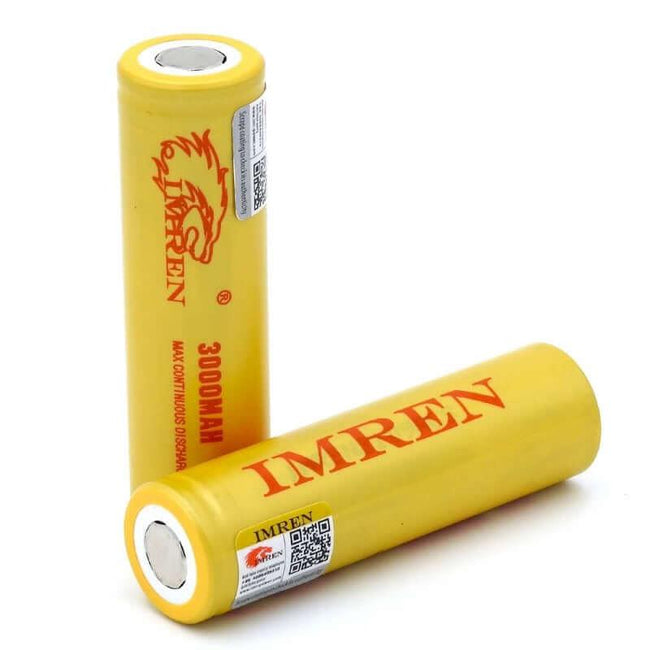 IMREN 18650 3000mAh 40A Rechargeable Lithium Battery Gold