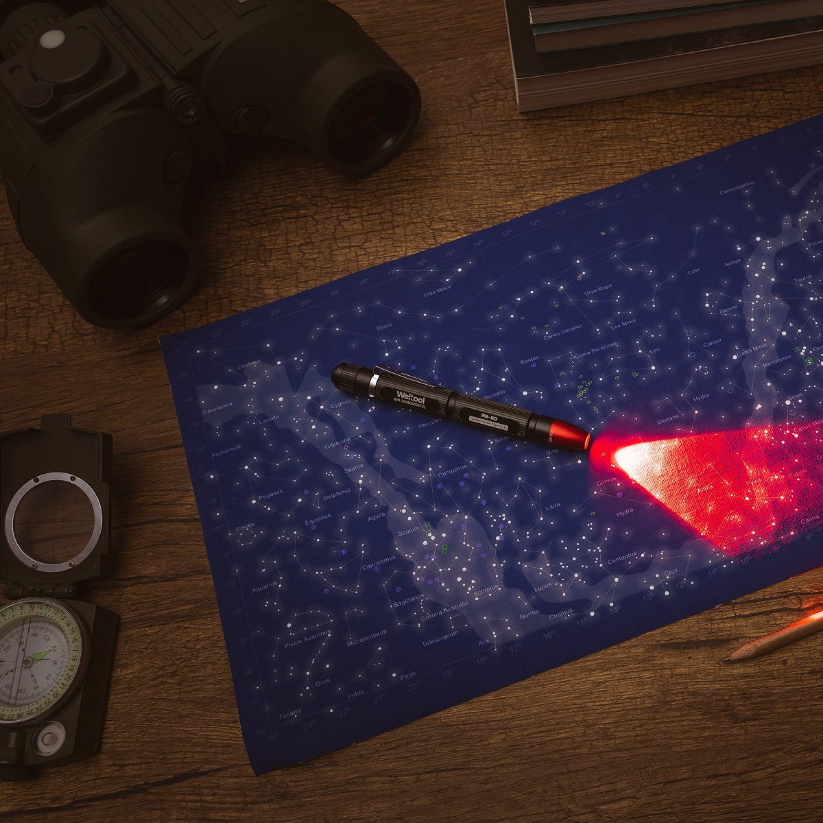 Weltool M6-RD Red light Dark adaptation Penlight