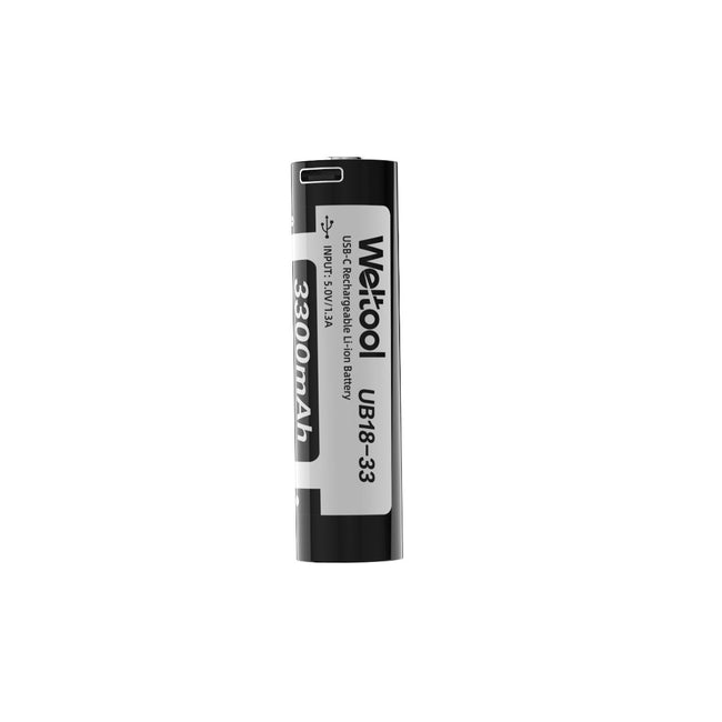 Weltool UB18-33 3300mAh 18650 USB-C Rechargeable Battery with Protection