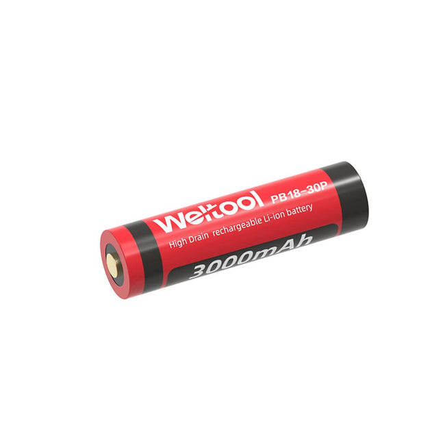 Weltool PB18-30P High Drain 15A 3000mAh Rechargeable 18650 Li-ion Battery