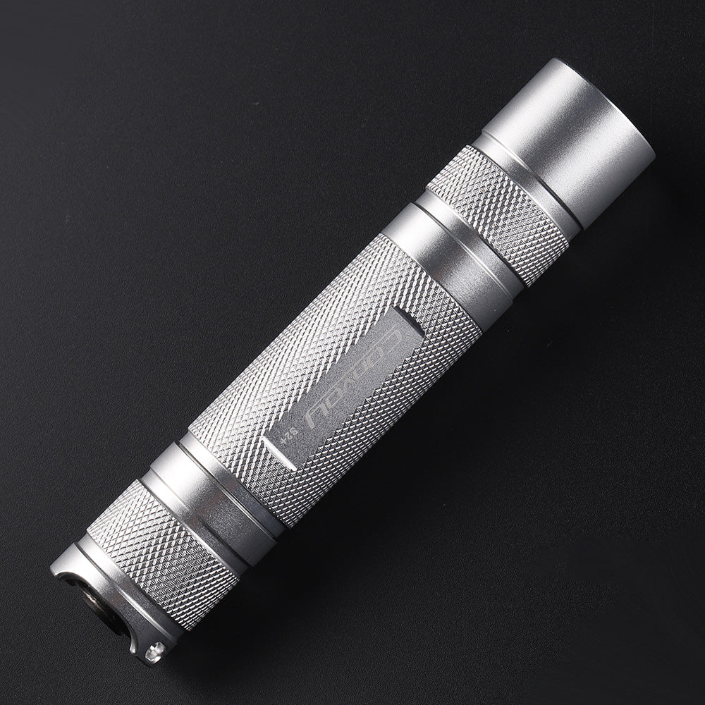Convoy S2+ Silver 18650 Flashlight – LED & Driver Options