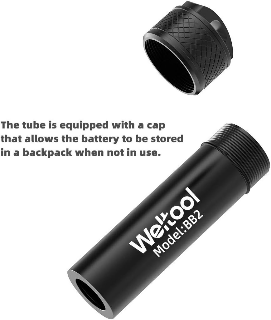 Weltool BB2 Aluminum Alloy CR123A Battery Tube