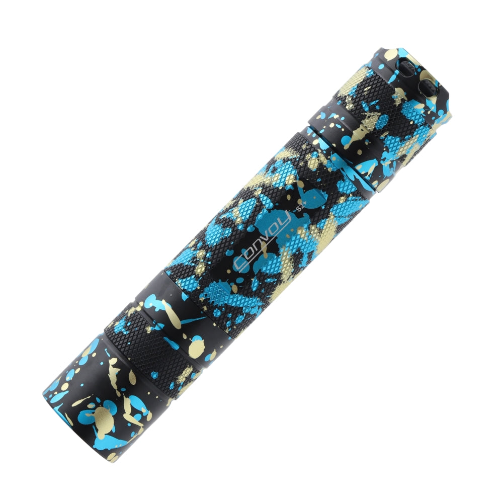 Convoy S2+ camouflage black 18650 flashlight