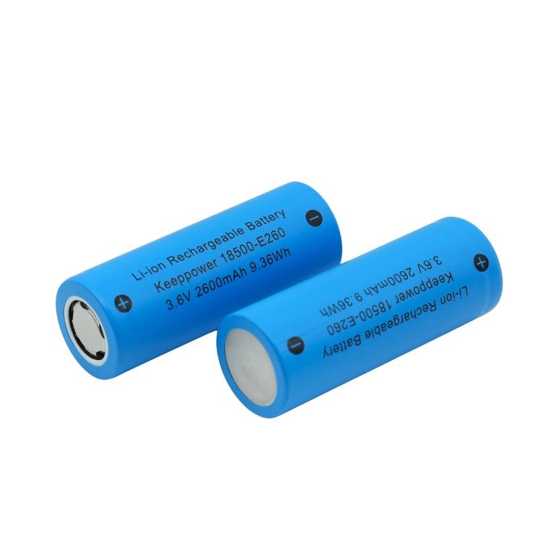 Keeppower 18500-E260 2600mAh 3.6V Rechargeable Li-ion Battery