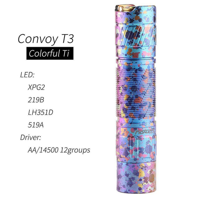 Convoy T3 Ti Colorful EDC Flashlight