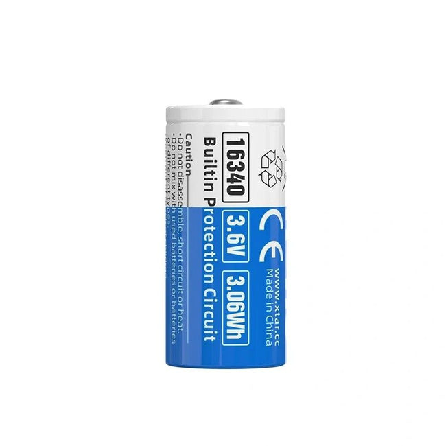 Xtar 2.5A 16340 850mAh Protected Rechargeable Li-ion Battery