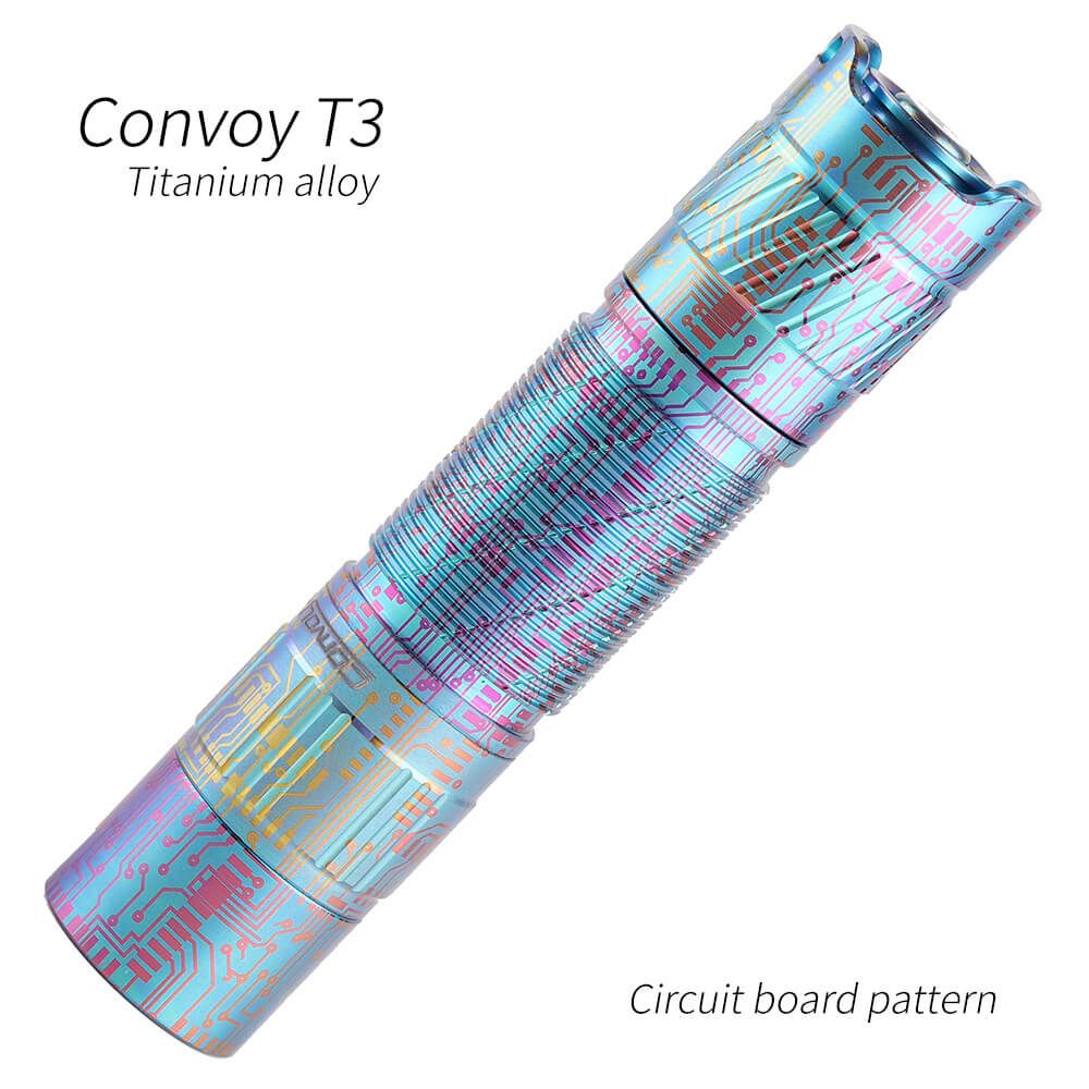 T3 Light Pattern Convoy T3 Ti Circuit board pattern Flashlight – flashlightgo