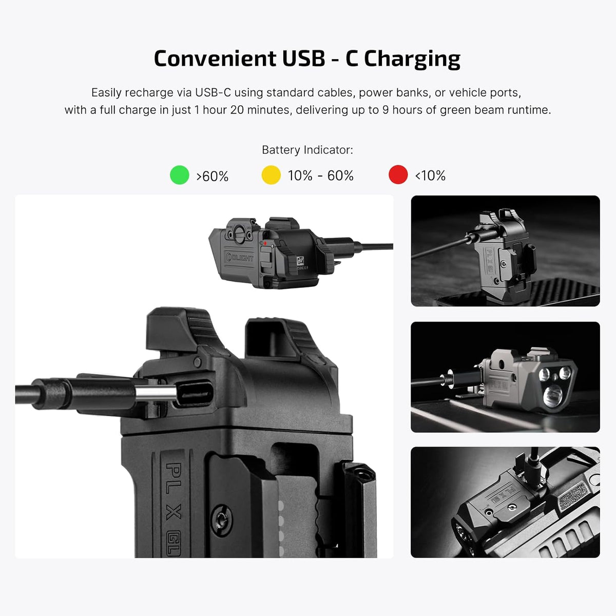 Olight PL-X GL Dual-Beam Weapon Light with Green Laser