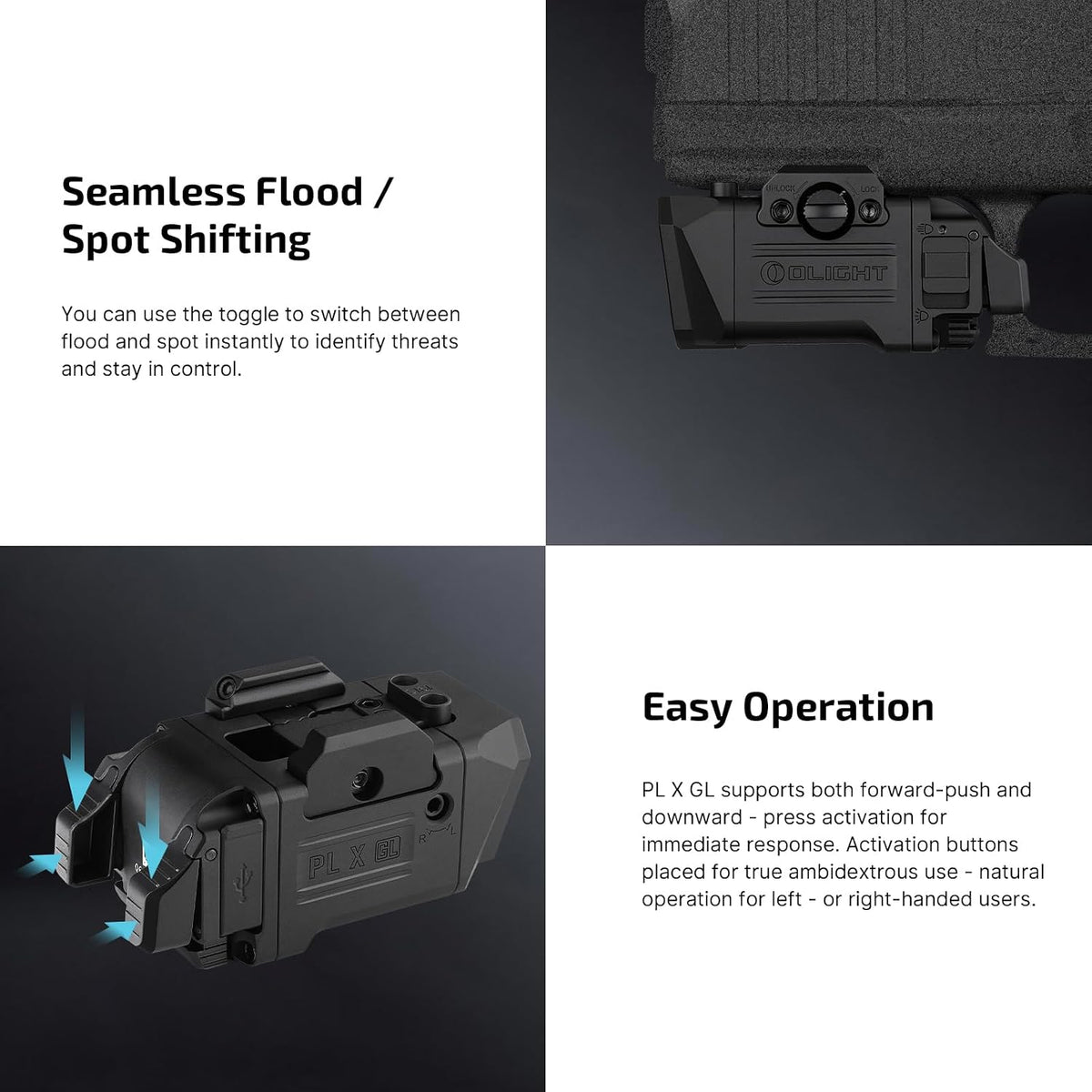 Olight PL-X GL Dual-Beam Weapon Light with Green Laser