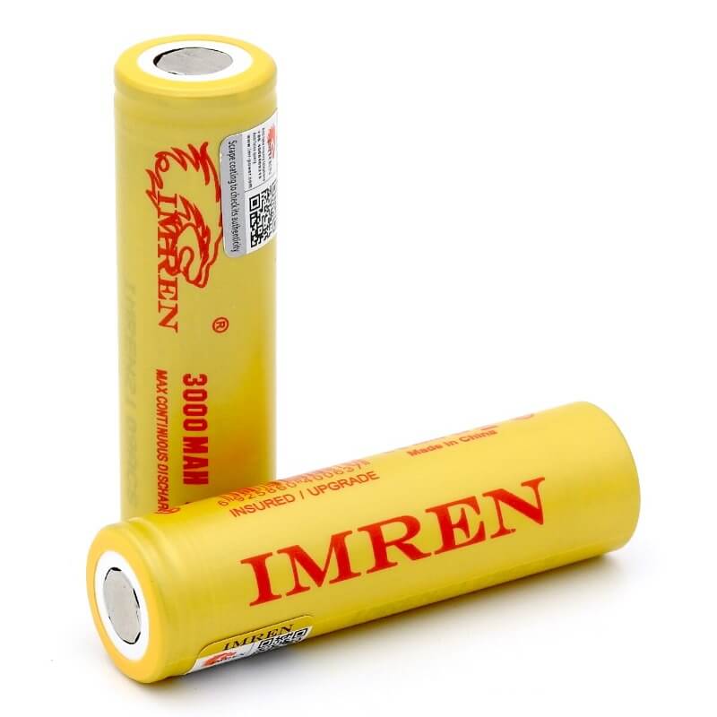 IMREN 18650 3000mAh 35A Rechargeable Lithium Battery