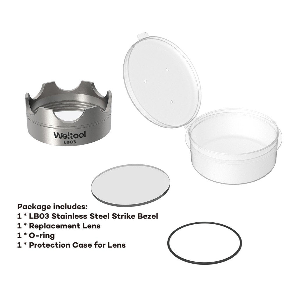 Weltool LB03 304# Stainless Steel Strike Bezel