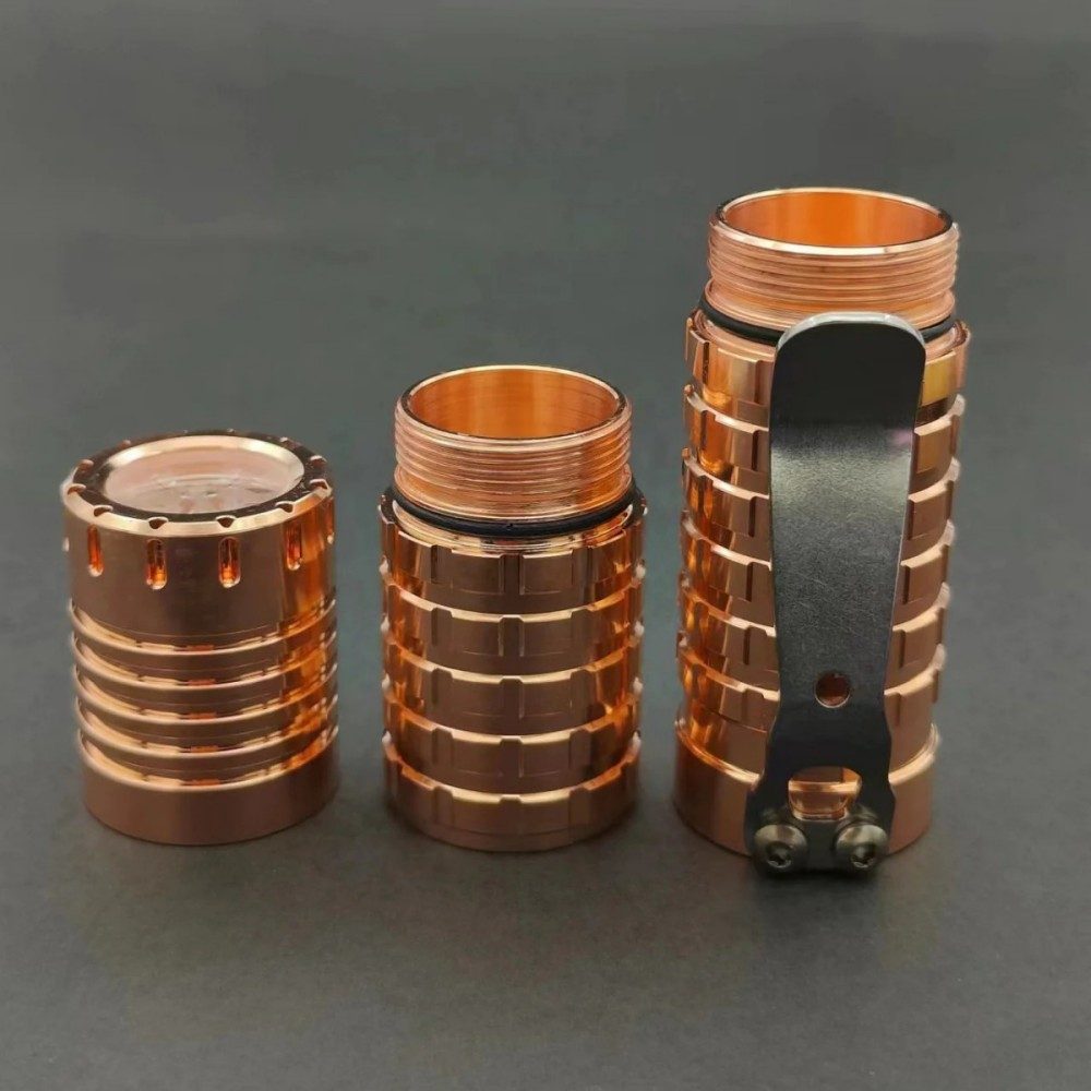 ReyLight Dawn- Copper Brass EDC Flashlight