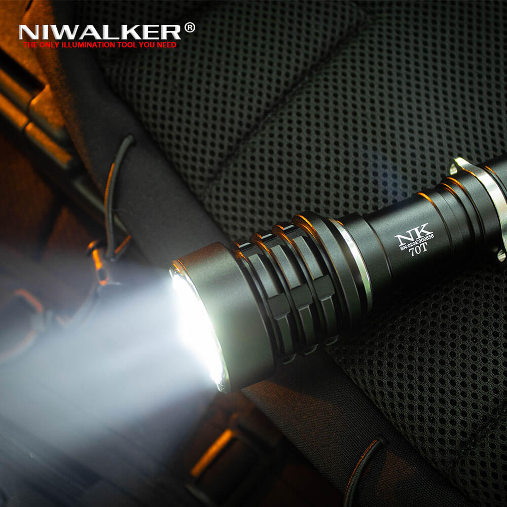 Niwalker N70T 3500 Lumens Tactical Flashlight – flashlightgo