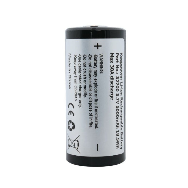 Keeppower 32700 5000mAh 18.5Wh Li-ion Rechargeable Battery